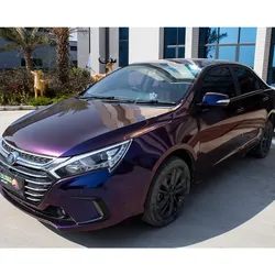 CARLAS 1.52*18m Glossy Chameleon Purple Blue Car Vinyl Wrap Wrapping Film Used Car Stickers