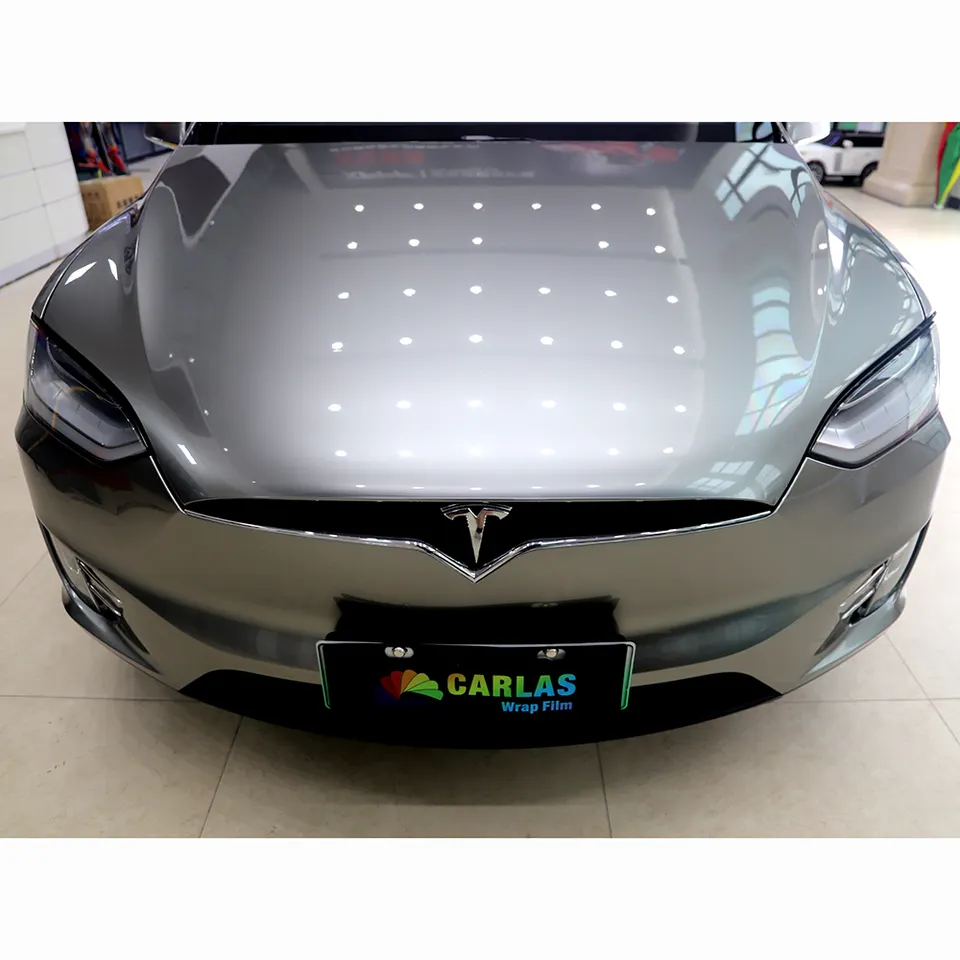 CARLAS Car PPF TPU Car Color Changing Film Liquid Matte Grey Silver wrap film wrapping film