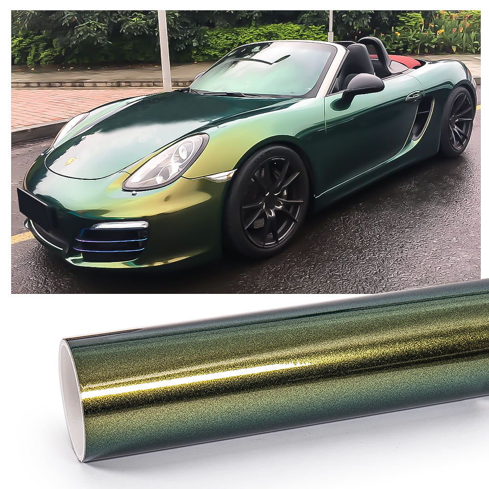 1.52*16.5m Car Sticker Gloss Diamond Chameleon Colored Auto Full Body Sticker High Vinyl Wrap Film