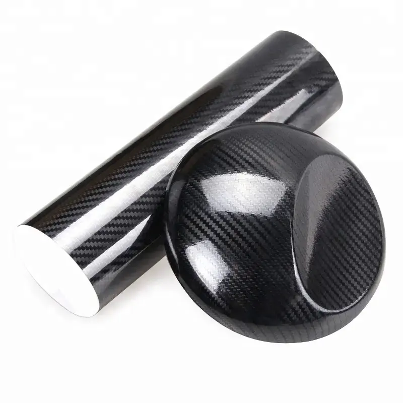 CARLAS Glossy Carbon Film 5 years warranty Vinyl Wrap 5D Carbon Fiber Stickers Car Wrap Vinyl Film