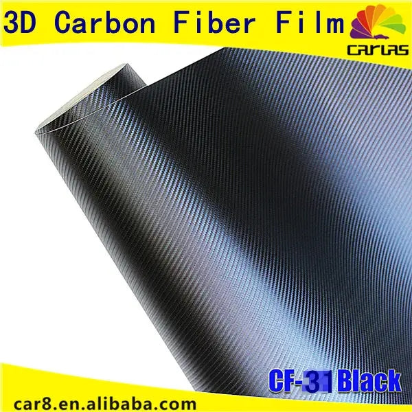 CARLAS PVC 1.52*30M 3D Bubble Free Carbon Fiber Vinyl Wrap Car film Car Stickers Car Wrapping Films