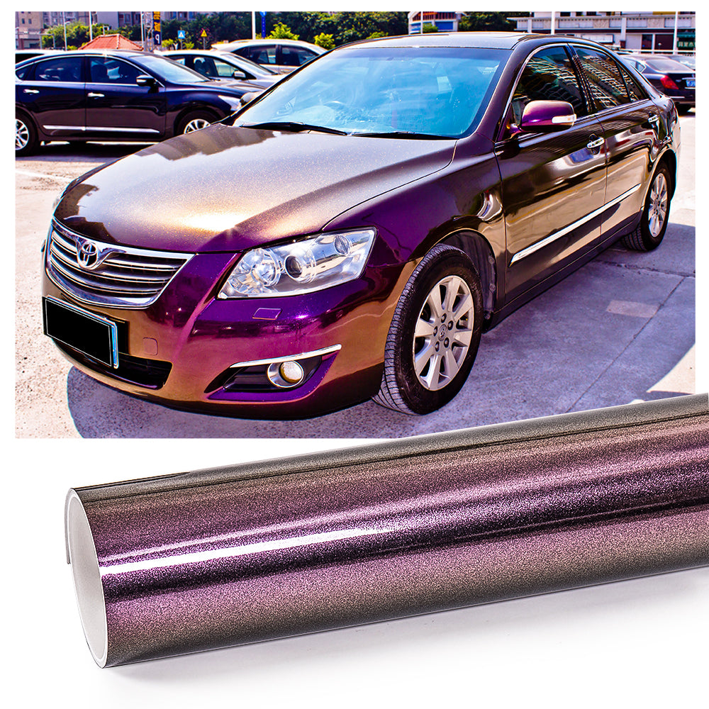 1.52*16.5m Car Sticker Gloss Diamond Chameleon Colored Auto Full Body Sticker High Vinyl Wrap Film