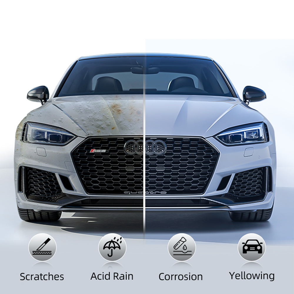 CARLAS 1.52*16.5m Third Generation TPU Car Color Change Film Self-adhesive Vinyl Wrap Glossy Crystal