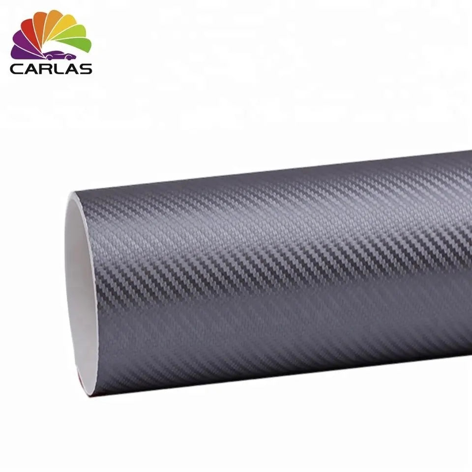 CARLAS PVC 1.52*30M 3D Bubble Free Carbon Fiber Vinyl Wrap Car film Car Stickers Car Wrapping Films