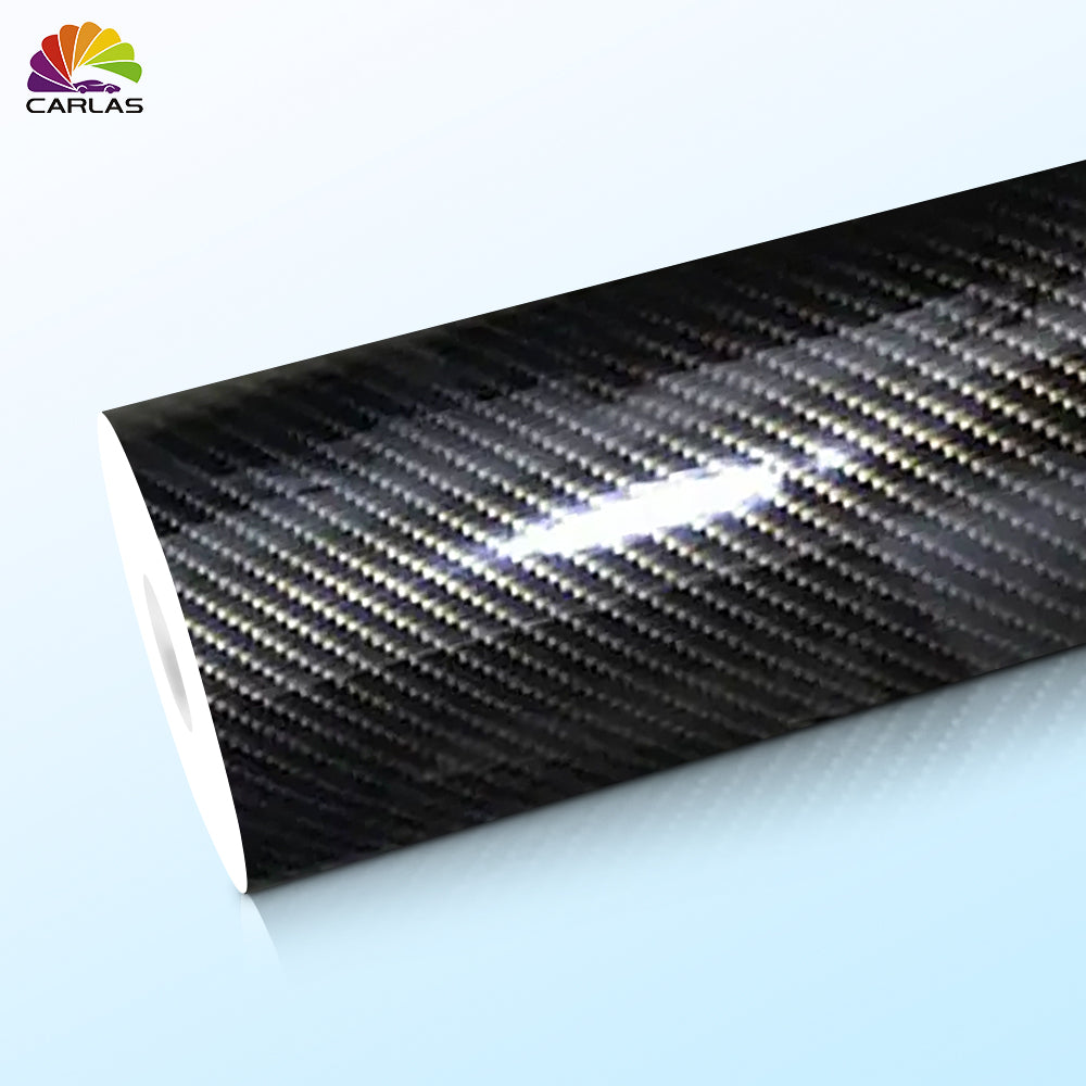 CARLAS Glossy Carbon Film 5 years warranty Vinyl Wrap 5D Carbon Fiber Stickers Car Wrap Vinyl Film