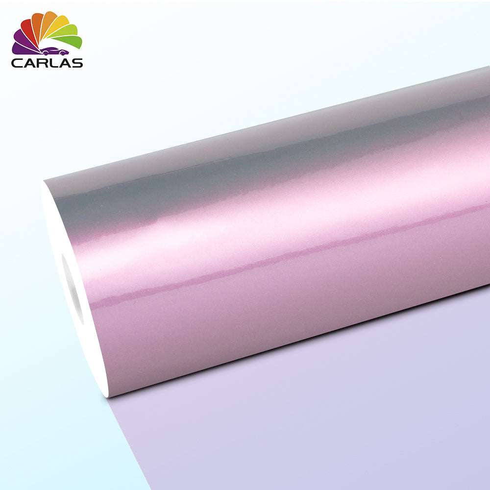 CARLAS 1.52*16.5m Double Color Glossy Candy Volcano Grey PVC Car Wrap Vinyl Vehicle Warp Film Used Car