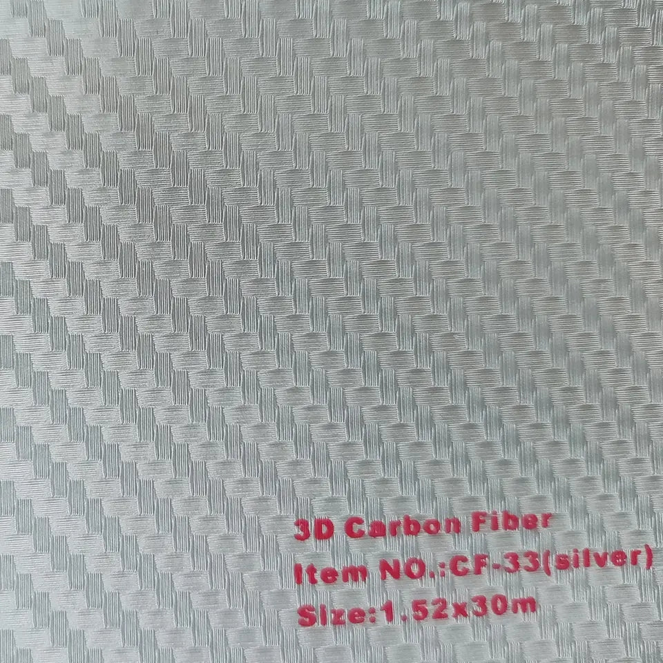 CARLAS PVC 1.52*30M 3D Bubble Free Carbon Fiber Vinyl Wrap Car film Car Stickers Car Wrapping Films