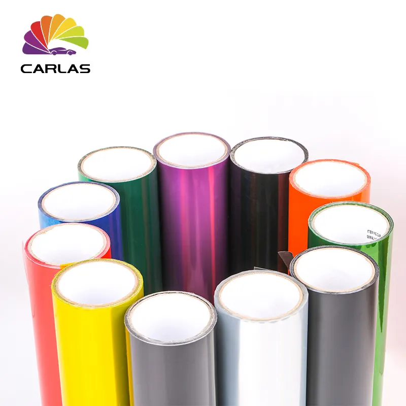 Carlas 12 Colors PVC A Class Led Headlights Car Headlight Tint Film Lamp Vinyl Film