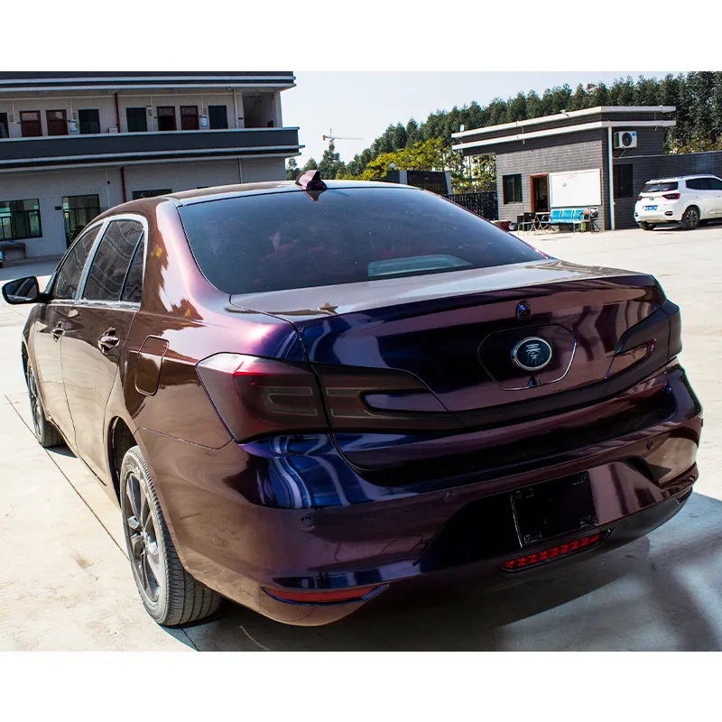 CARLAS 1.52*18m Glossy Chameleon Purple Blue Car Vinyl Wrap Wrapping Film Used Car Stickers