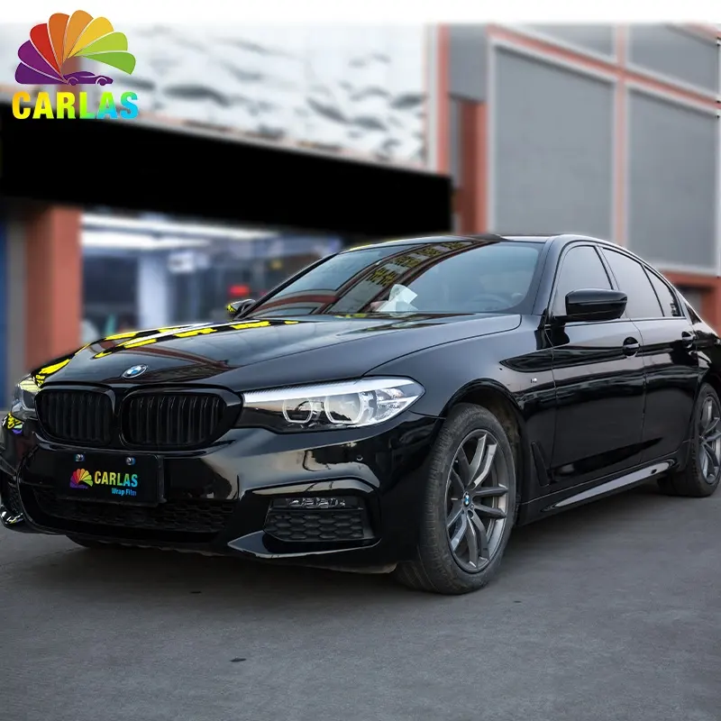 1.52*16.5m Roll Waterproof Cars Sticker Styling Car Crystal Piano Black Vinyl Wrap Car Wrapping Film