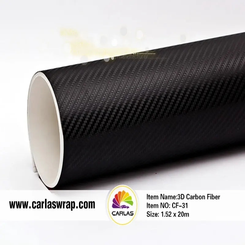 CARLAS PVC 1.52*30M 3D Bubble Free Carbon Fiber Vinyl Wrap Car film Car Stickers Car Wrapping Films