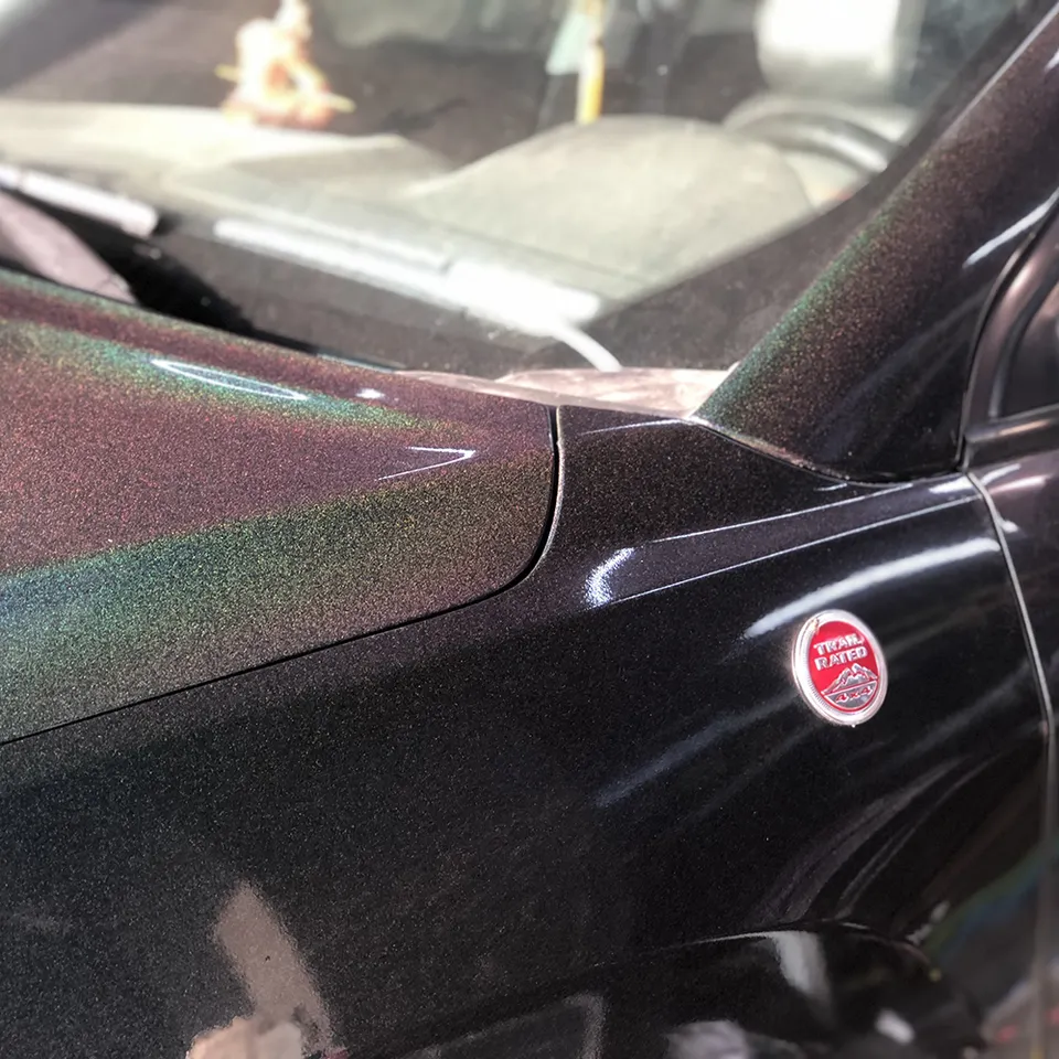 CARLAS New Car TPU Wrap Rainbow Laser Black Paint Protection Film Color PPF