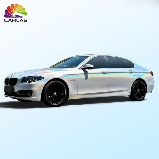 CARLAS 1.52*16.5m/roll New Car TPU Color Paint Protection Film Rainbow Laser White Colorful PPF Auto Wrap Film