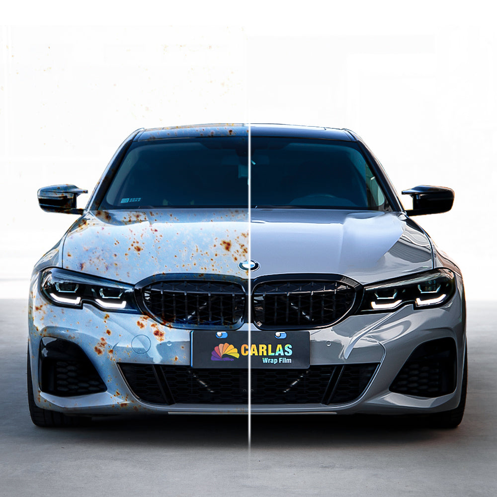 Carlas Self Repair Scratch Resistant Car TPU Color Changing Film Crystal Nado Grey PPF Paint Protection Film